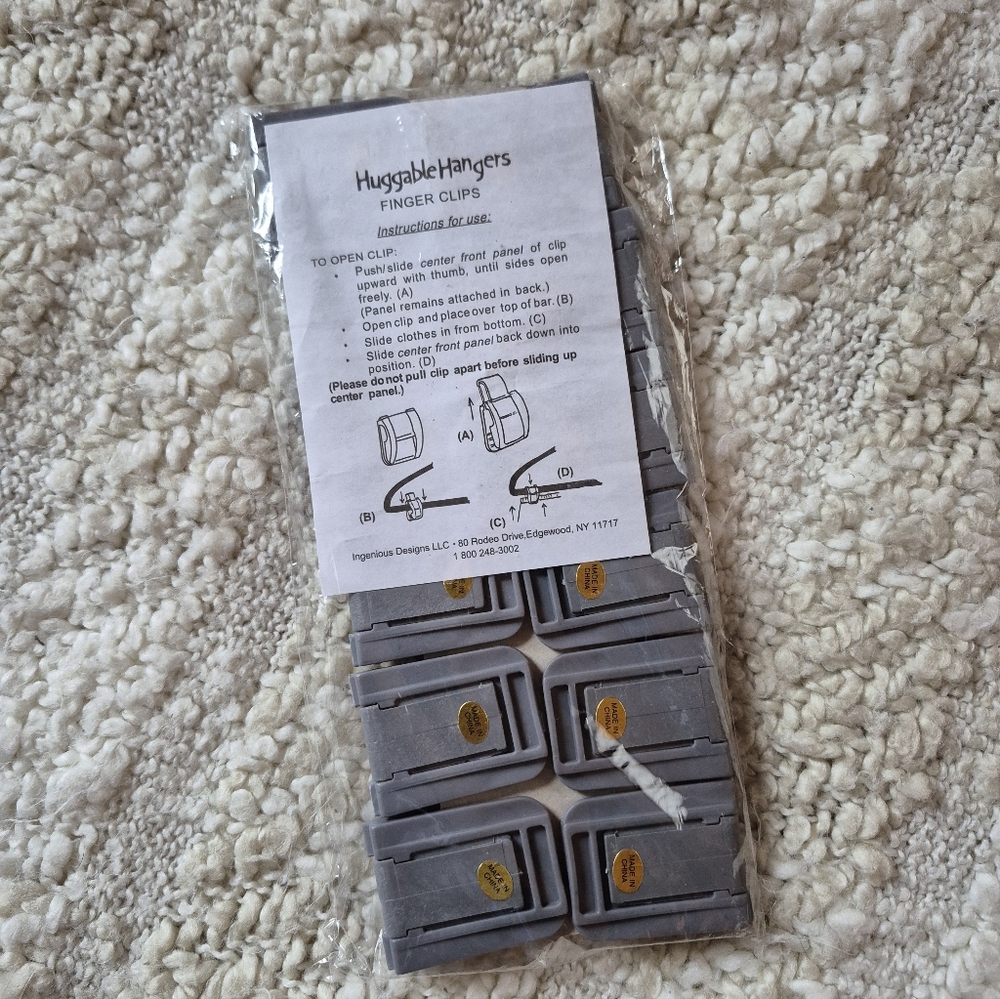 ❤️‍🔥New Pk. Huggable Hanger Finger Clips For Pants Ect - Picture 5 of 5